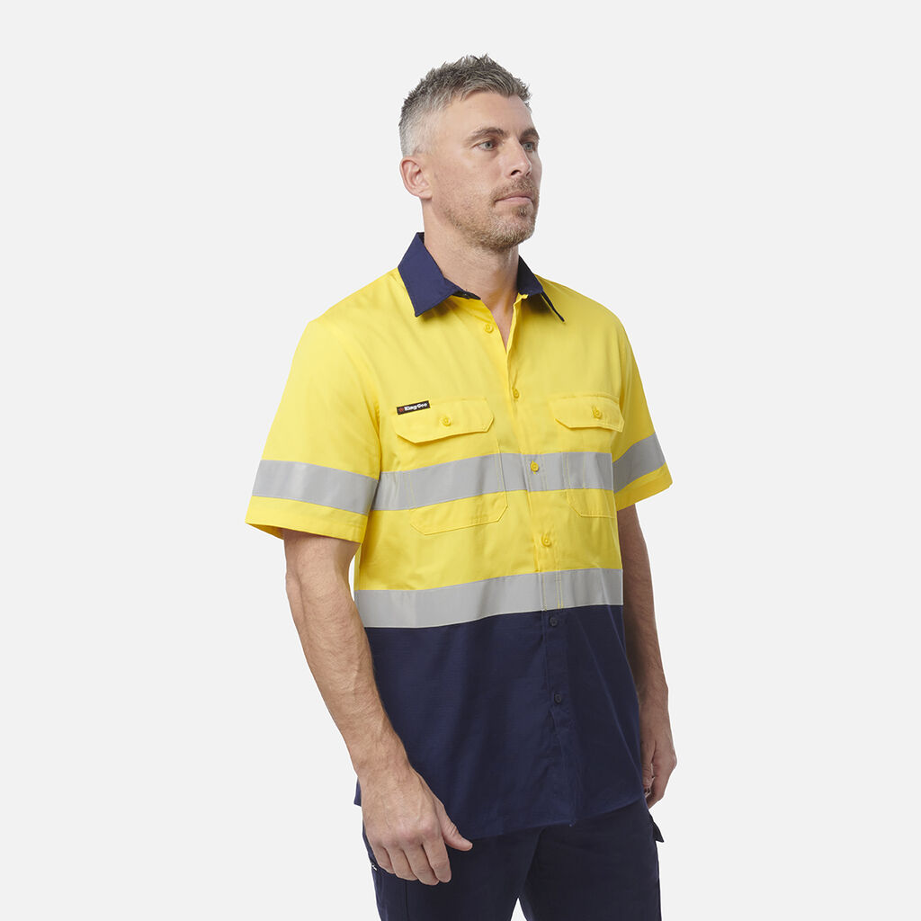 Workcool Vented Spliced Shirt Taped Short Sleeve