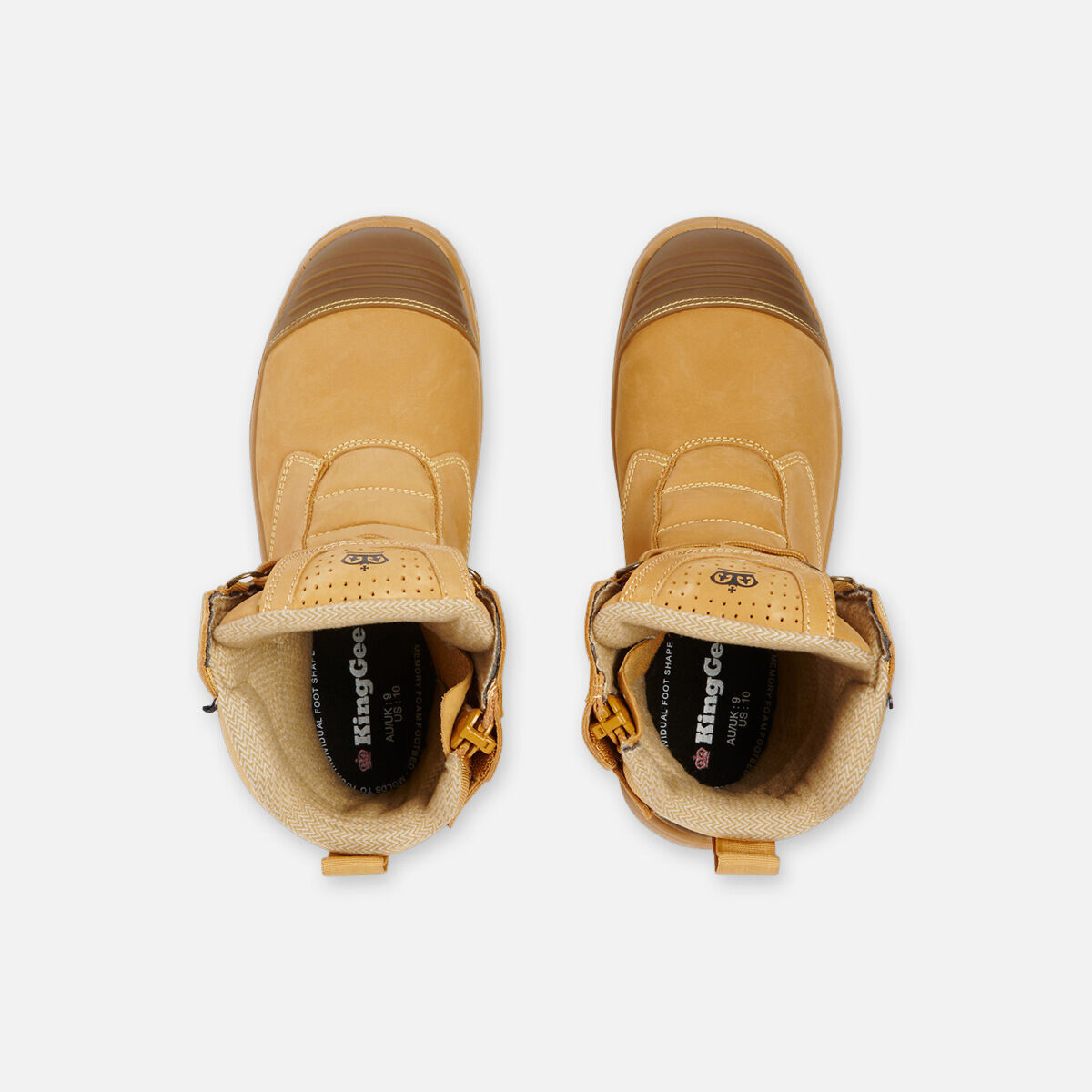 Bennu Rigger Steel Toe Safety Work Boots Wheat KingGee Australia