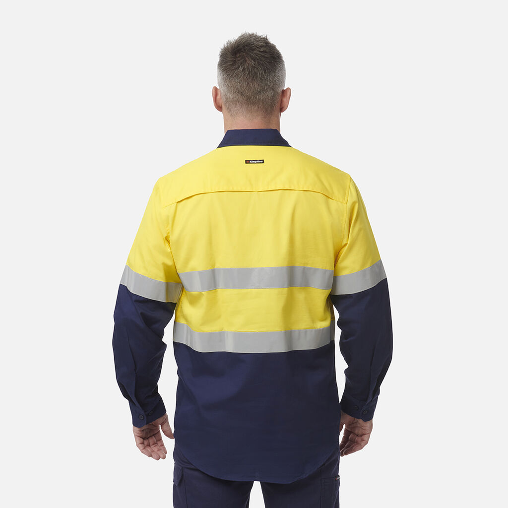 Workcool Vented Closed Front Spliced Shirt Taped Long Sleeve