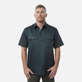 Originals Short Sleeve Closed Front Cotton Drill Work Shirt