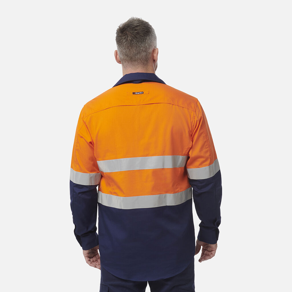 Workcool 2 Hi-Vis Reflective Closed Front Work Shirt