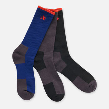 Eco Recycled Polyster Crew Socks - 3 Pack