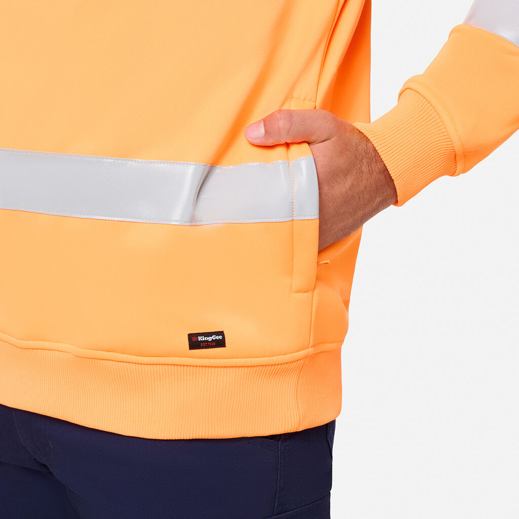 Originals Hi Vis Vic Rail 1/4 Taped Pullover