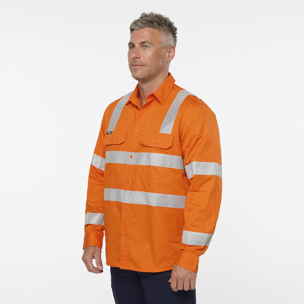 Originals VIC Rail Hi Vis Vented Taped Long Sleeve Shirt 