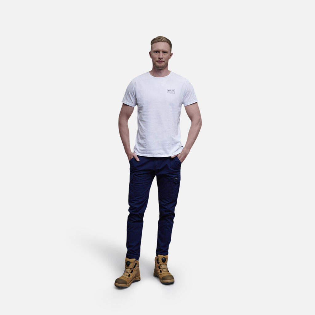 Tradies Comfort Waist Cuffed Pants
