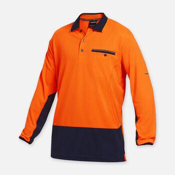 Workcool Hyperfreeze Hi-Vis Lightweight Long Sleeve Polo 