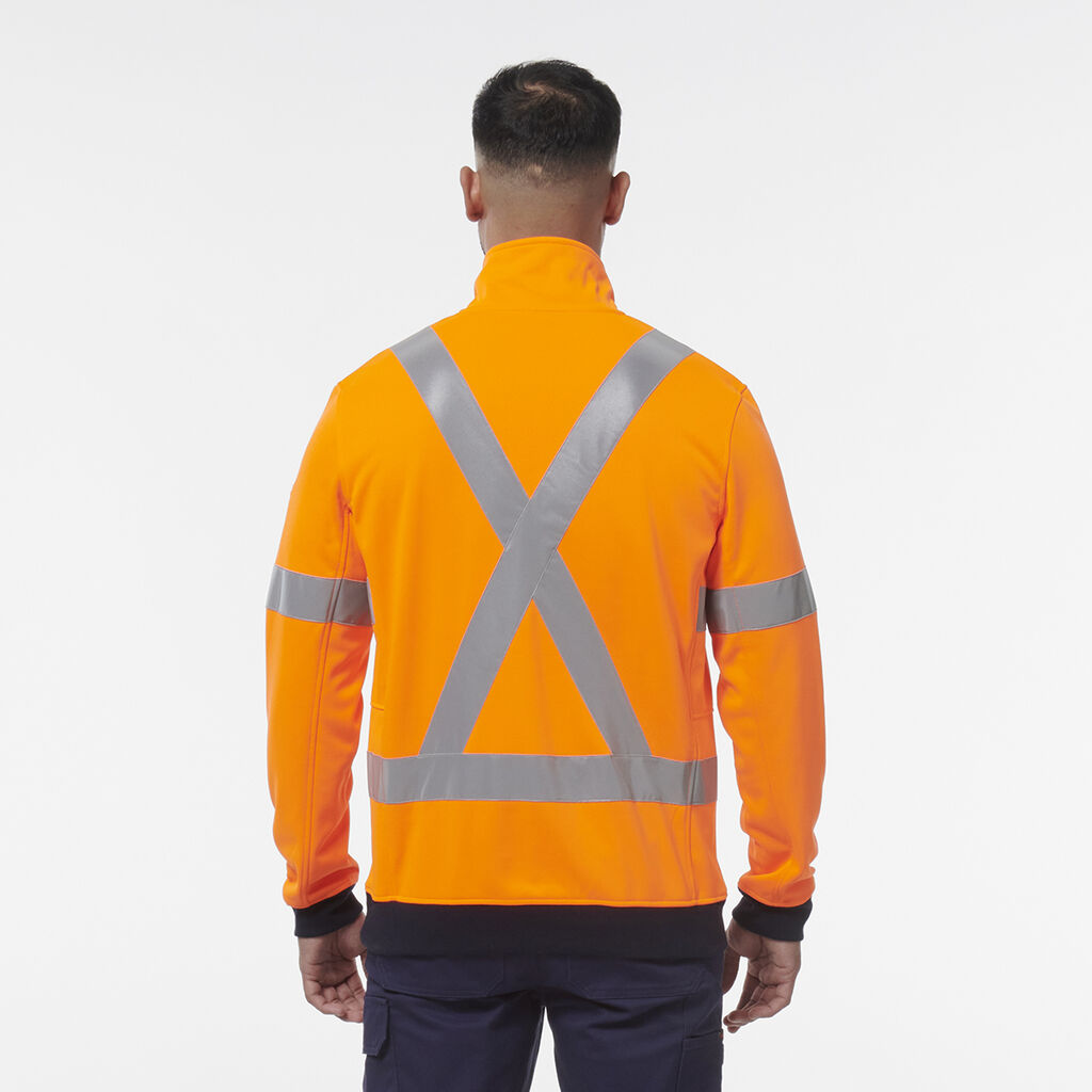 Reflective 1/4 Zip Fleece  X Back