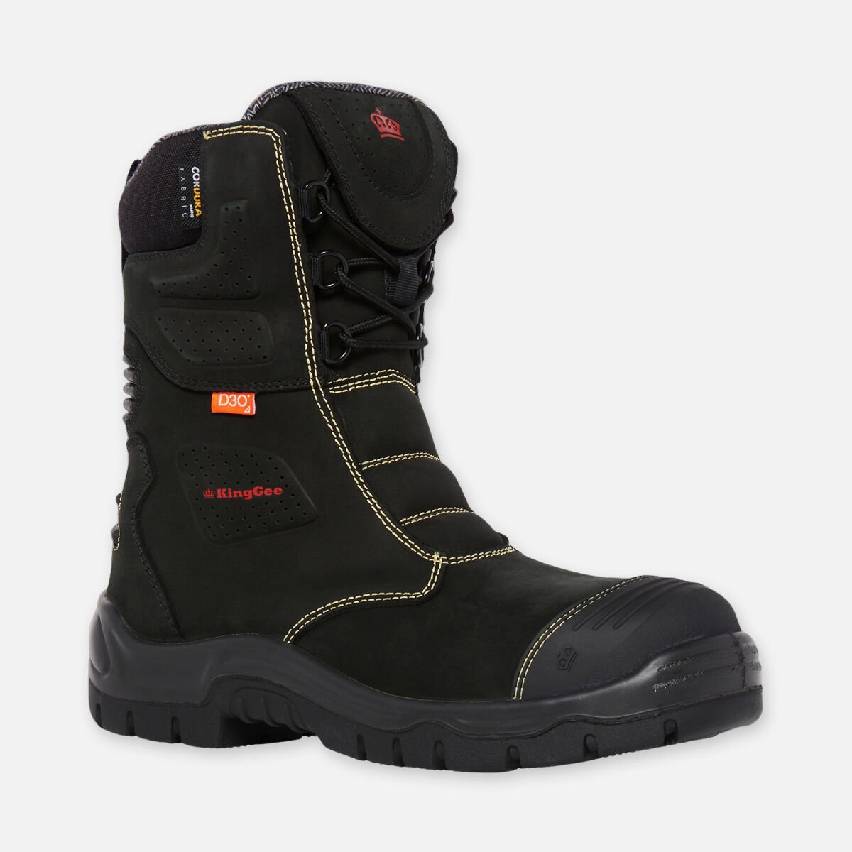 Bennu Rigger Steel Toe Safety Work Boots With Scuff Cap Black