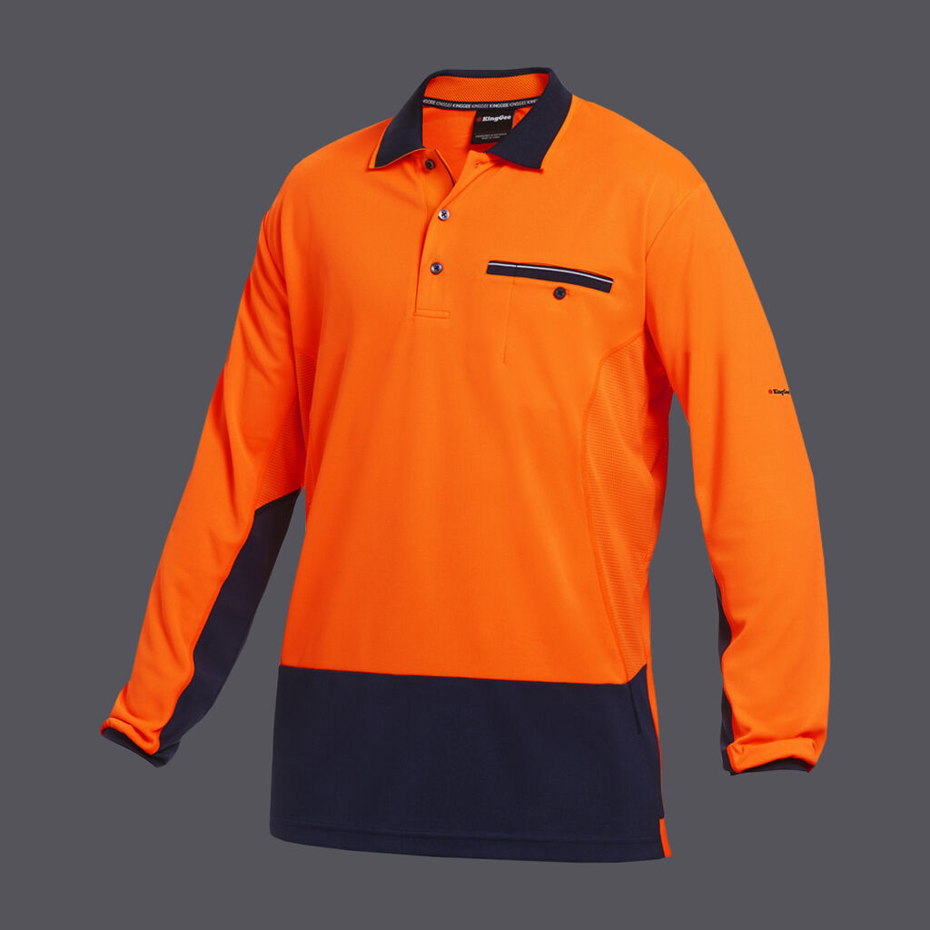 Workcool Spliced Polo Long Sleeve  image number null