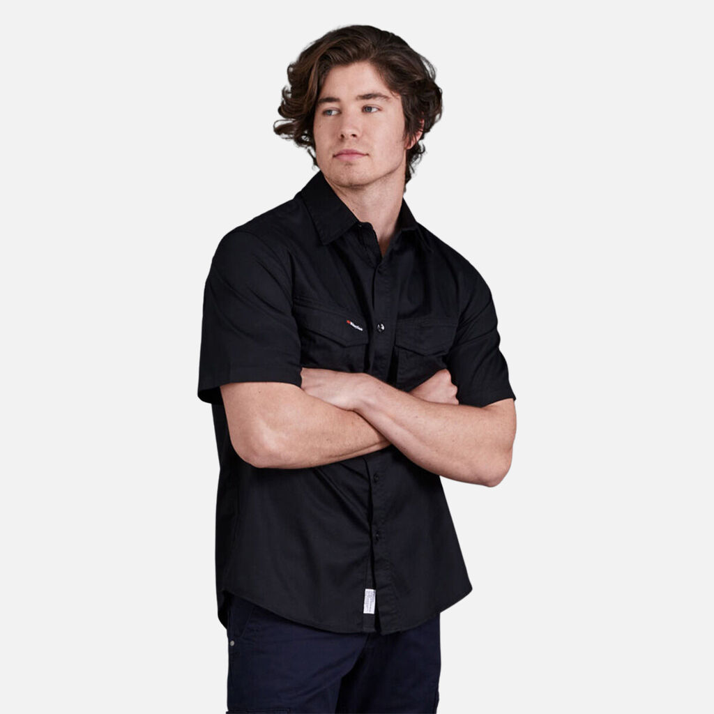 Tradies Lightweight Cotton Drill Short Sleeve Work Shirt