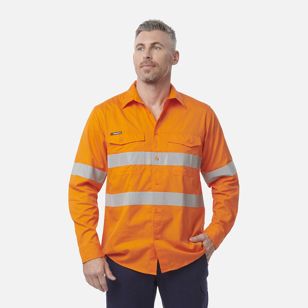 Workcool 2 Hi-Vis Reflective Long Sleeve Work Shirt