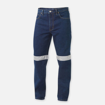 Reflective Denim Work Jeans