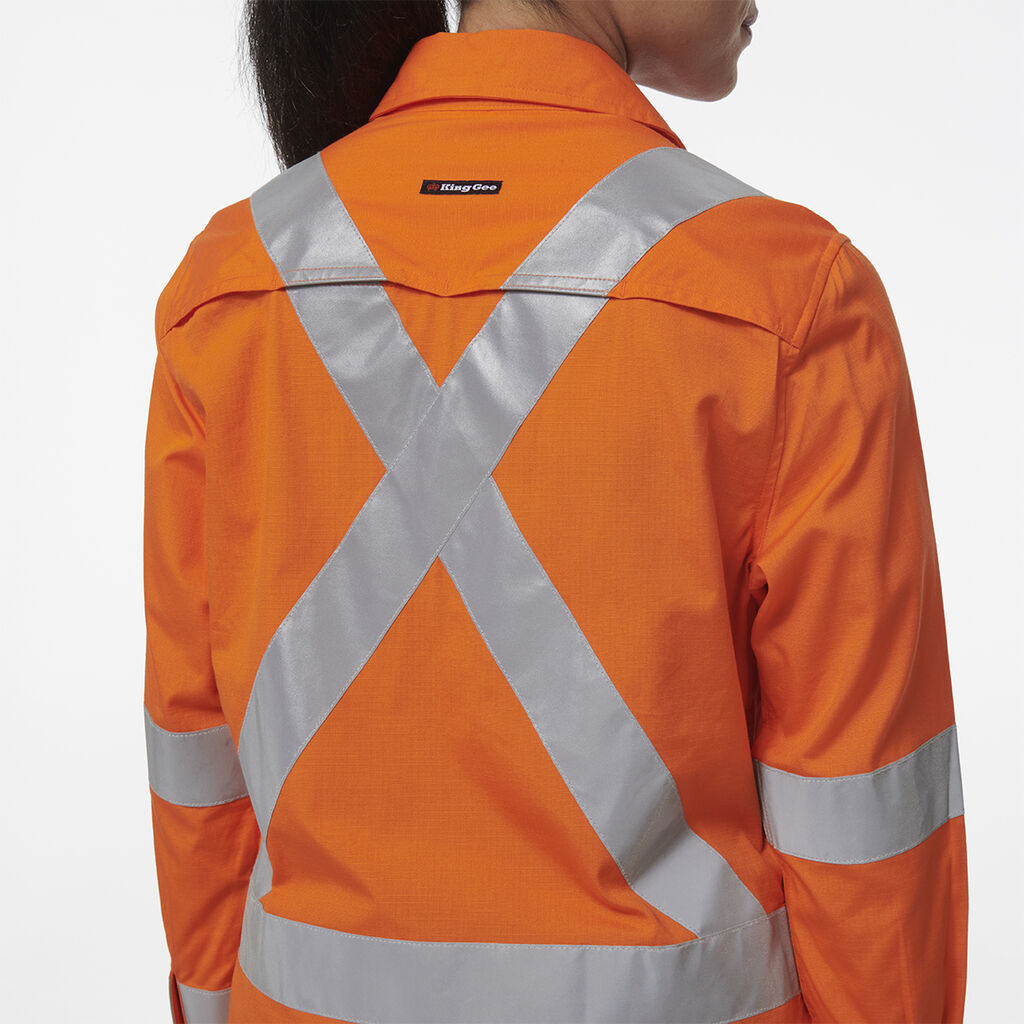 Womens Workcool Vented X Back Shirt 