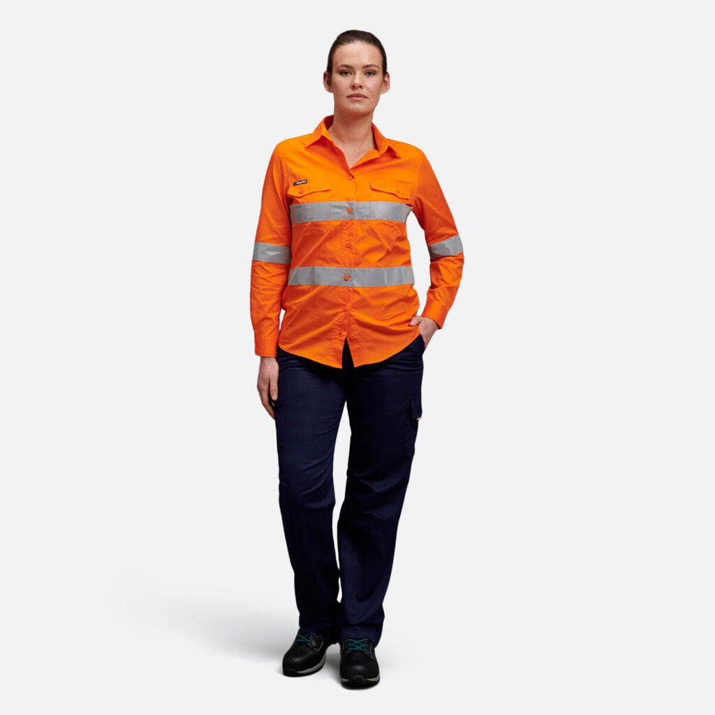 Women's Workcool 2 Hi-Vis Reflective Work Shirt