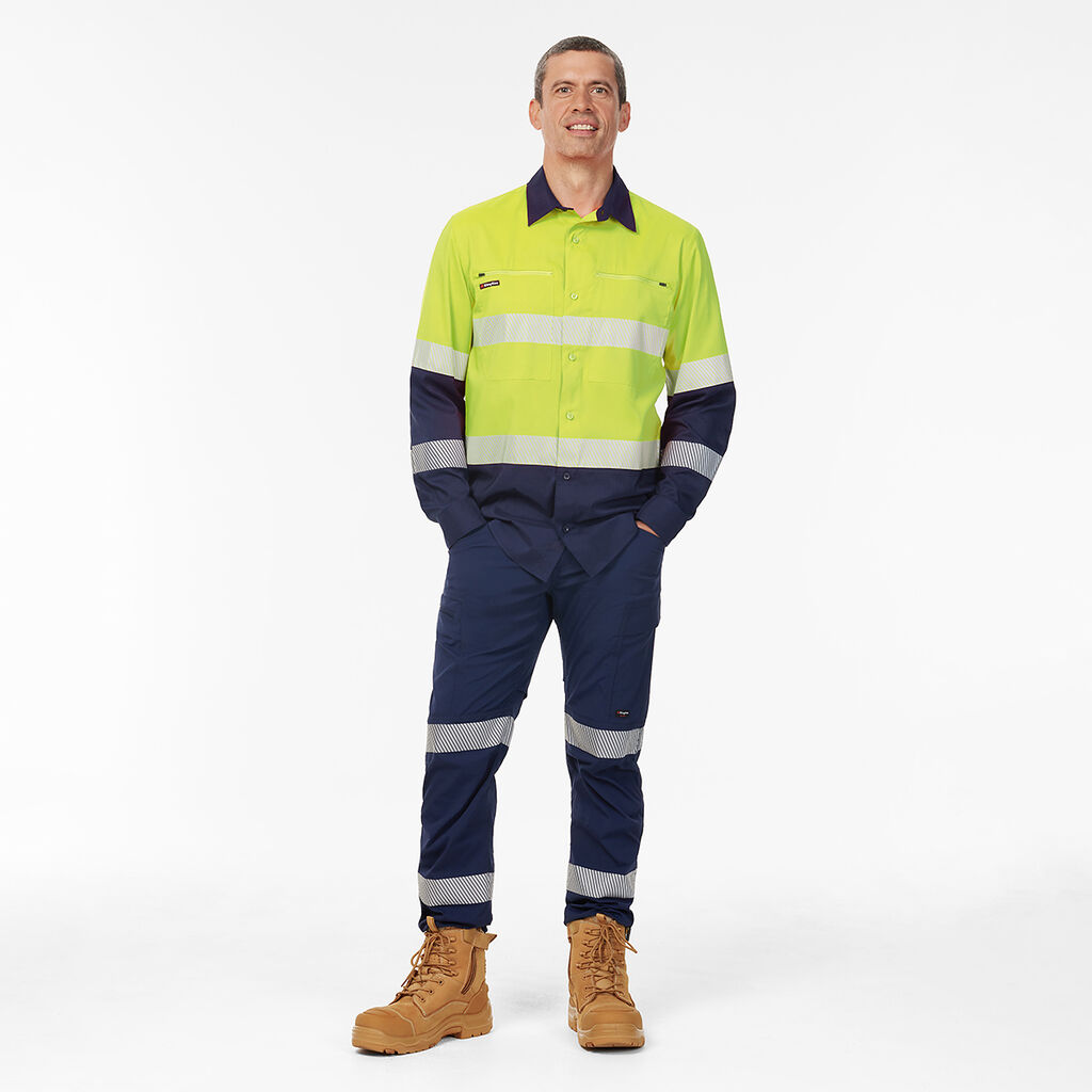 DryCool Hi Vis Spliced Taped Shirt Long Sleeve Shirt 