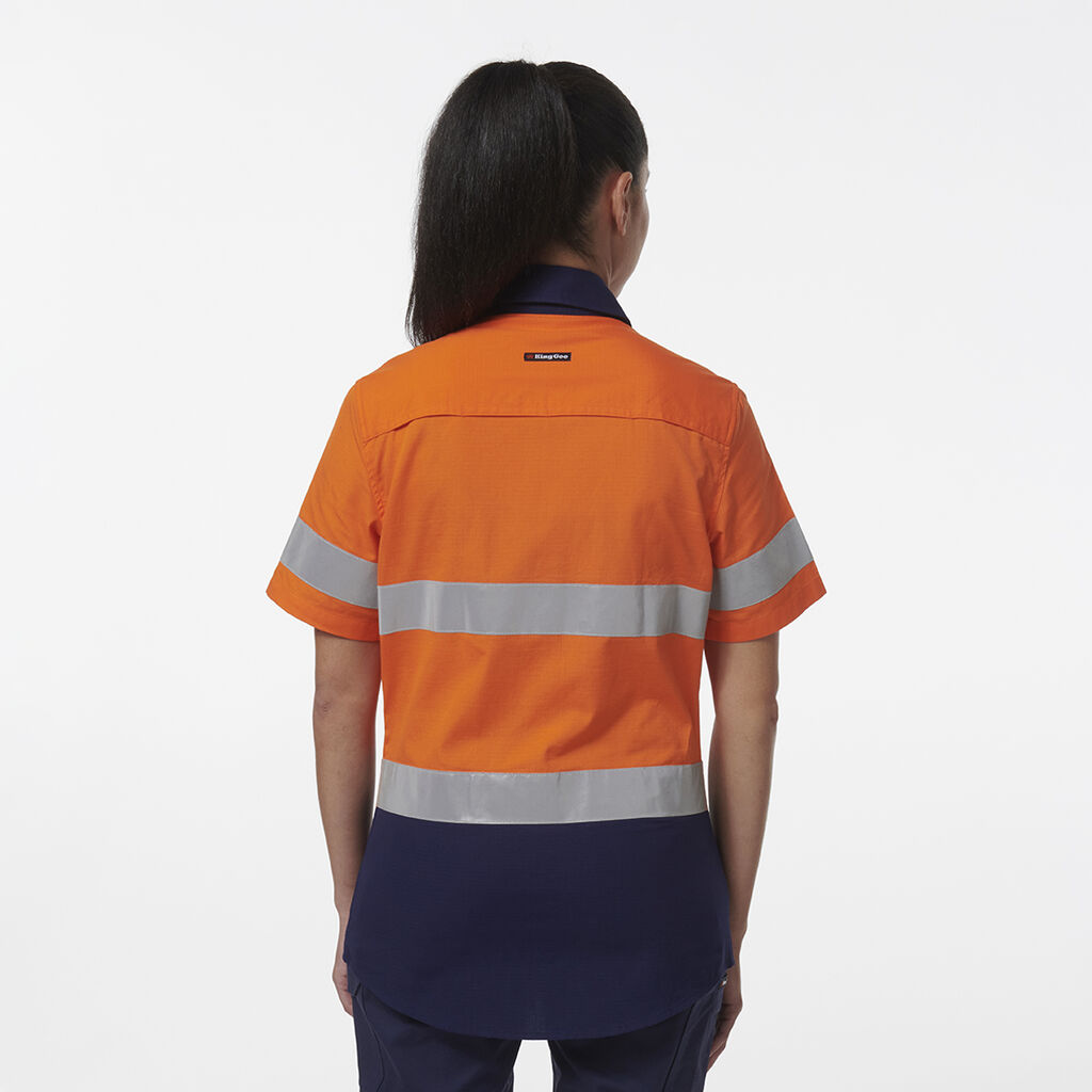 Womens Workcool Vented Reflective Short Sleeve Shirt