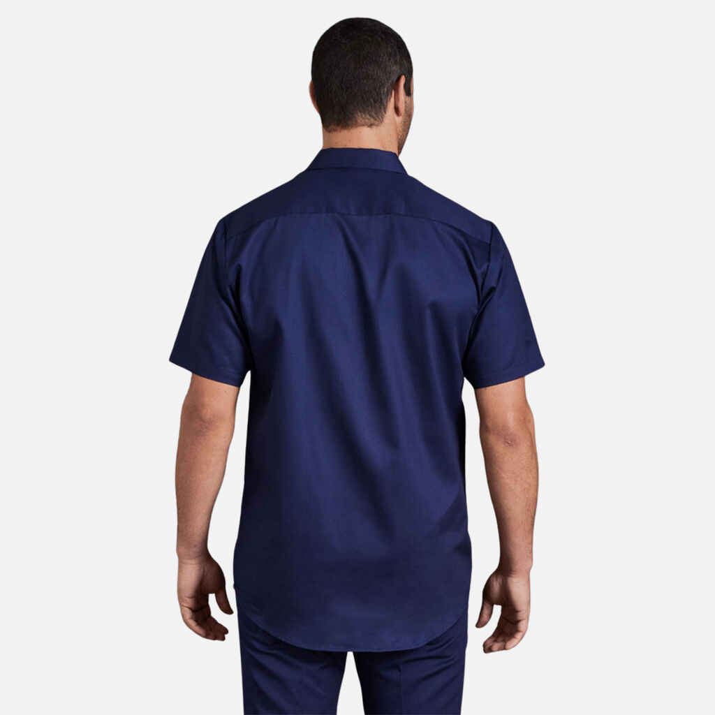 Originals Short Sleeve Open Front Cotton Drill Work Shirt