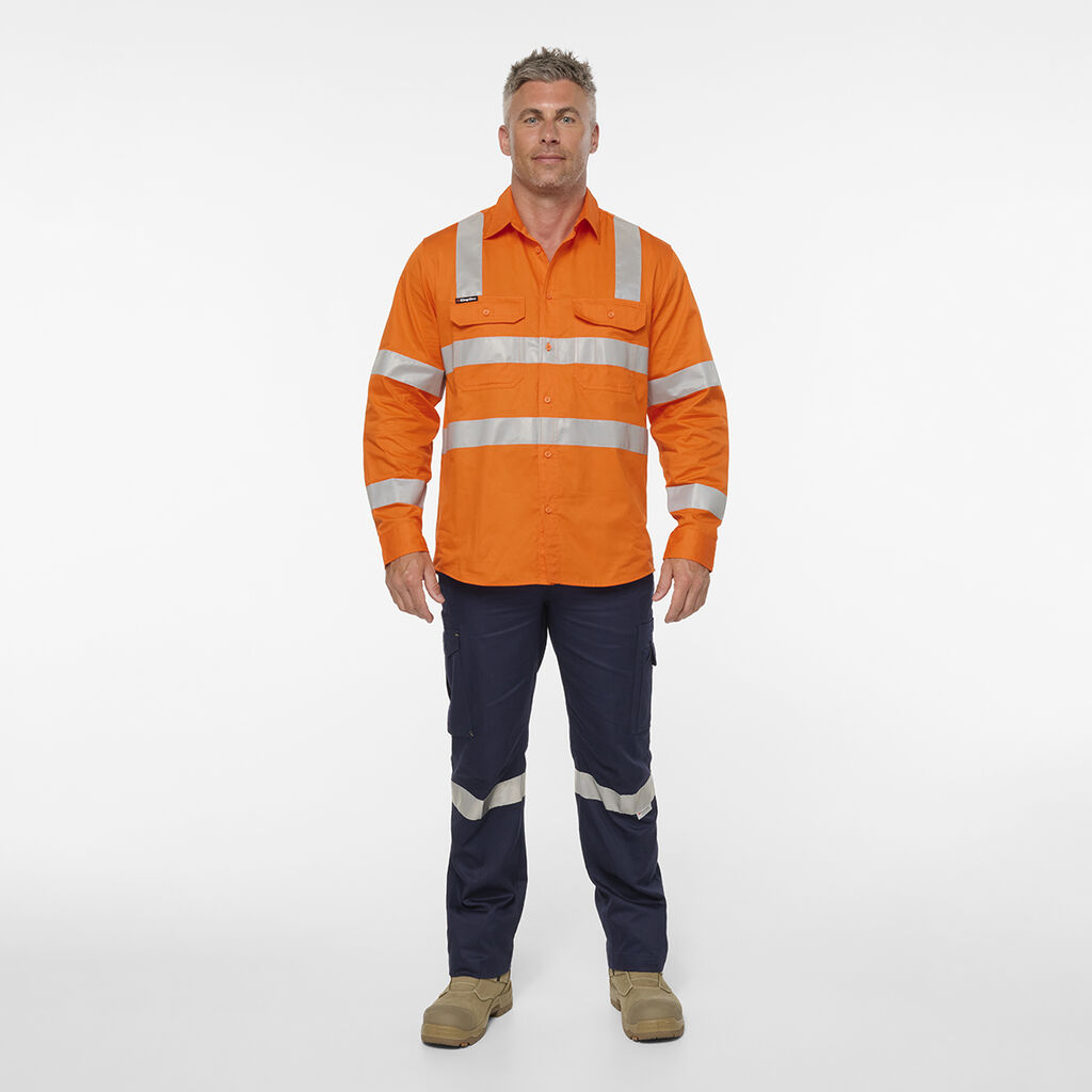 Originals VIC Rail Hi Vis Vented Taped Long Sleeve Shirt 