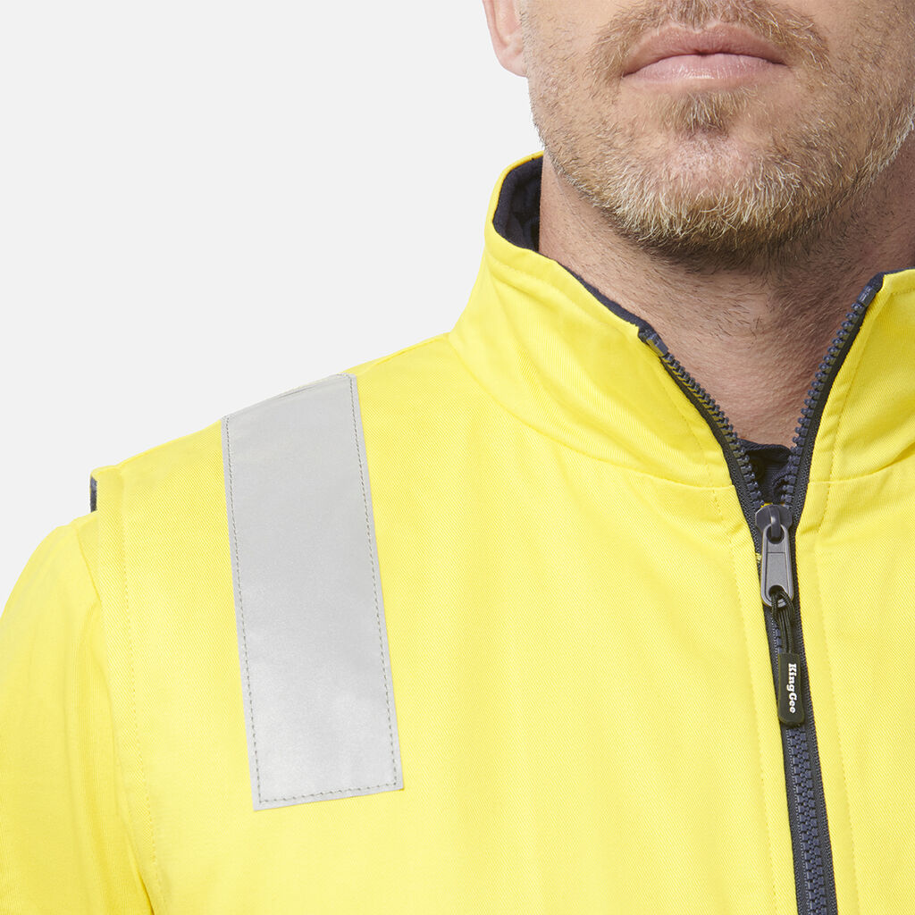 Originals 3 in 1 Hi-Vis Cotton Drill Reflective Work Jacket 