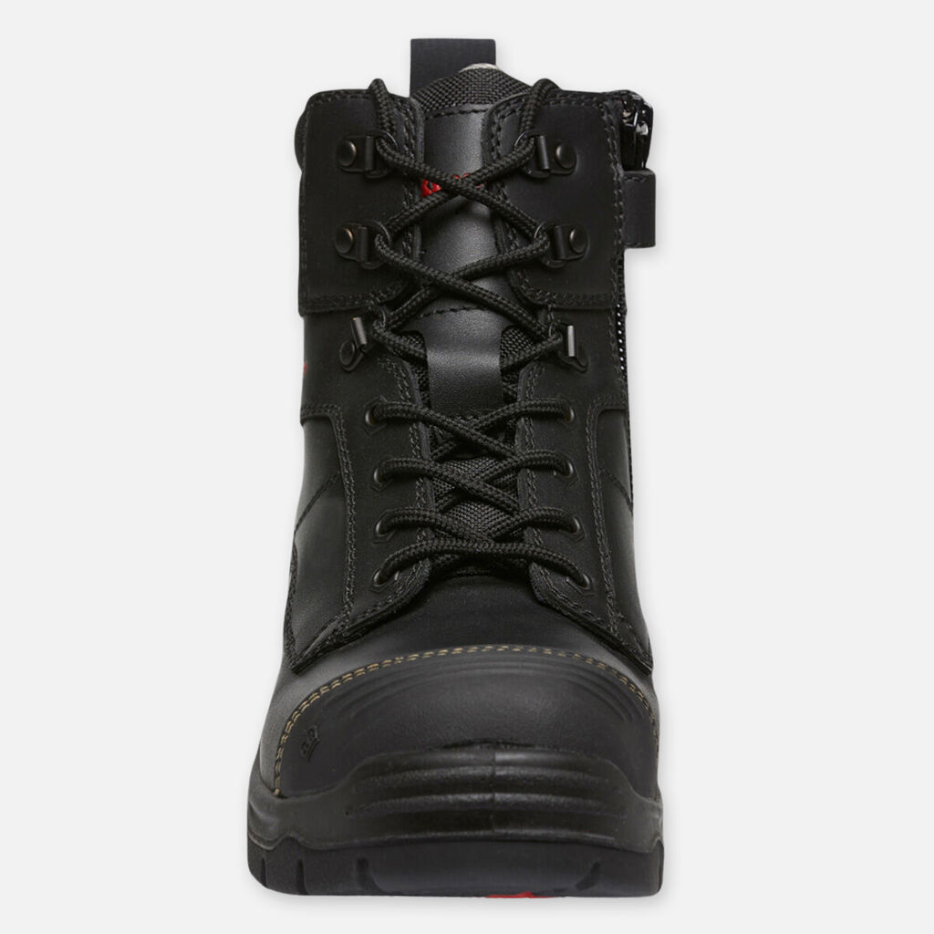 Phoenix Zip/Lace Composite Safety Work Boots 6" - Black 
