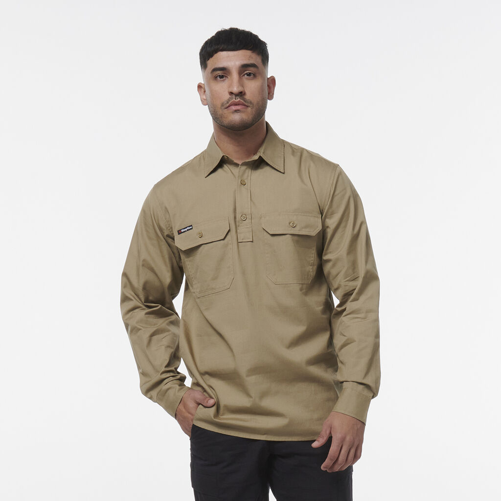 Workcool Vented Closed Front Shirt Long Sleeve