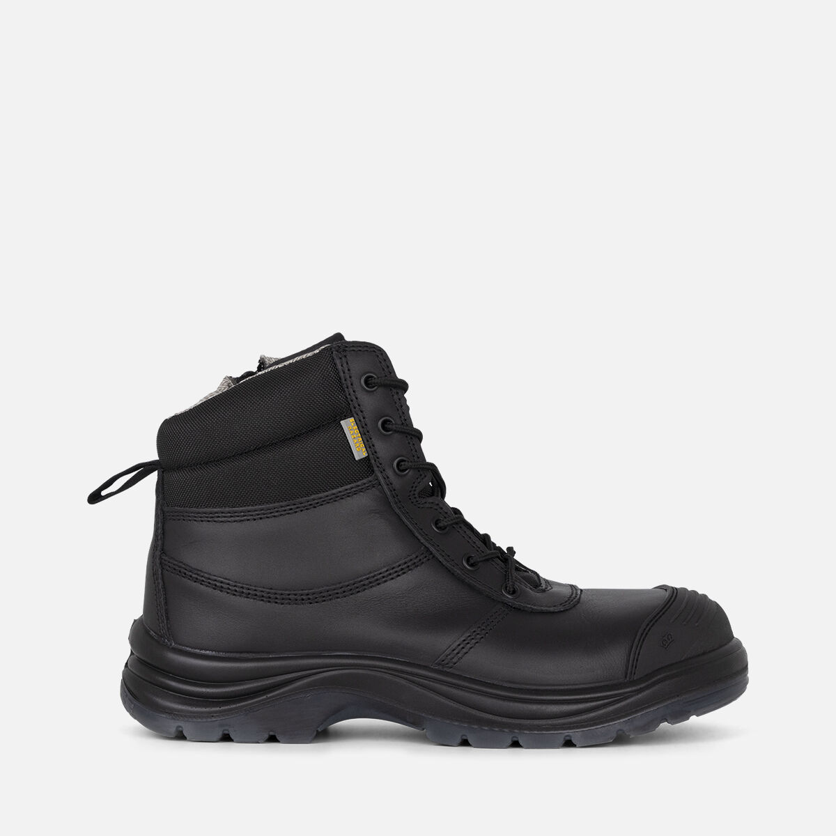 Tradie Zip Lace Composite Safety Work Boots 6 Black