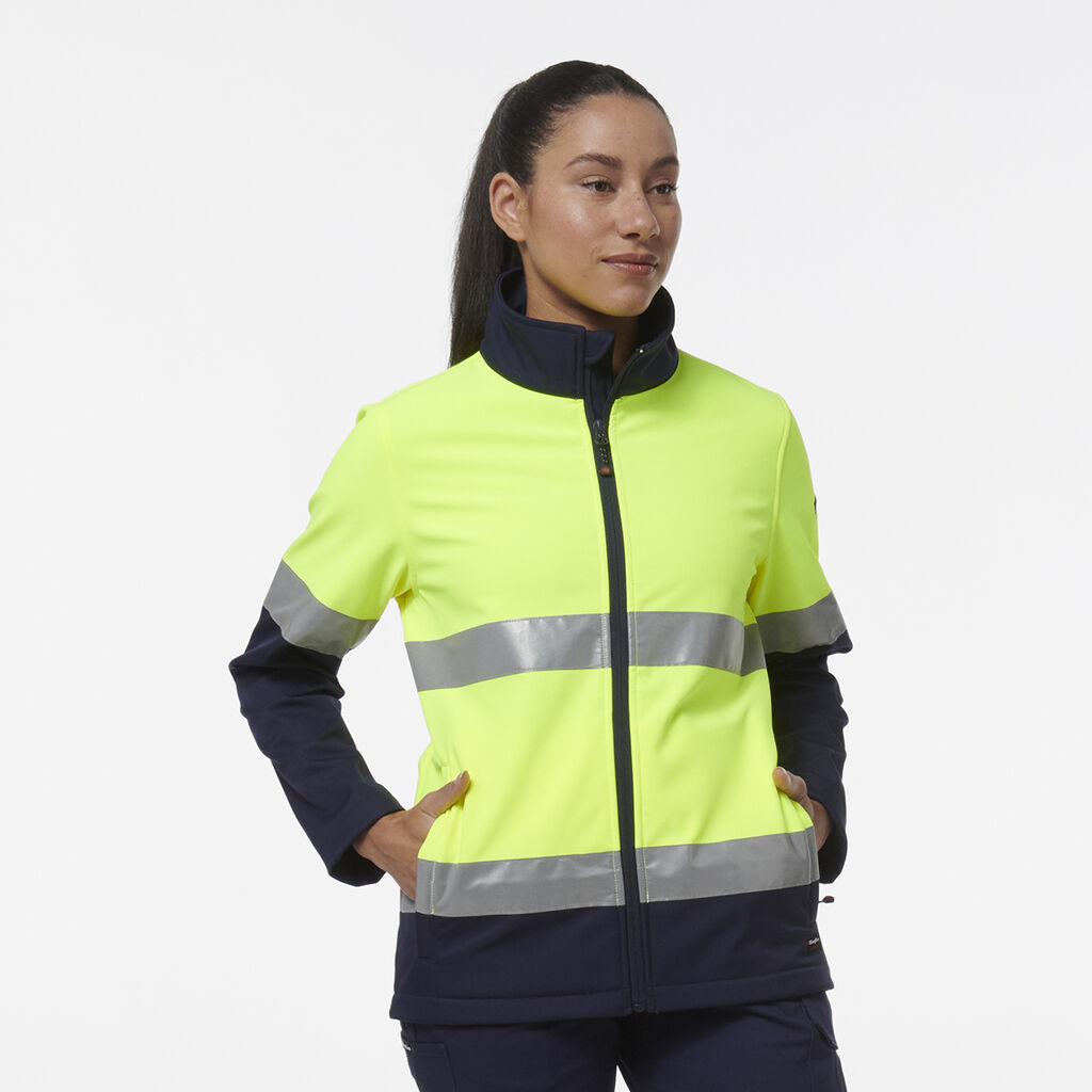 Women's Reflective Spliced Soft Shell Jacket