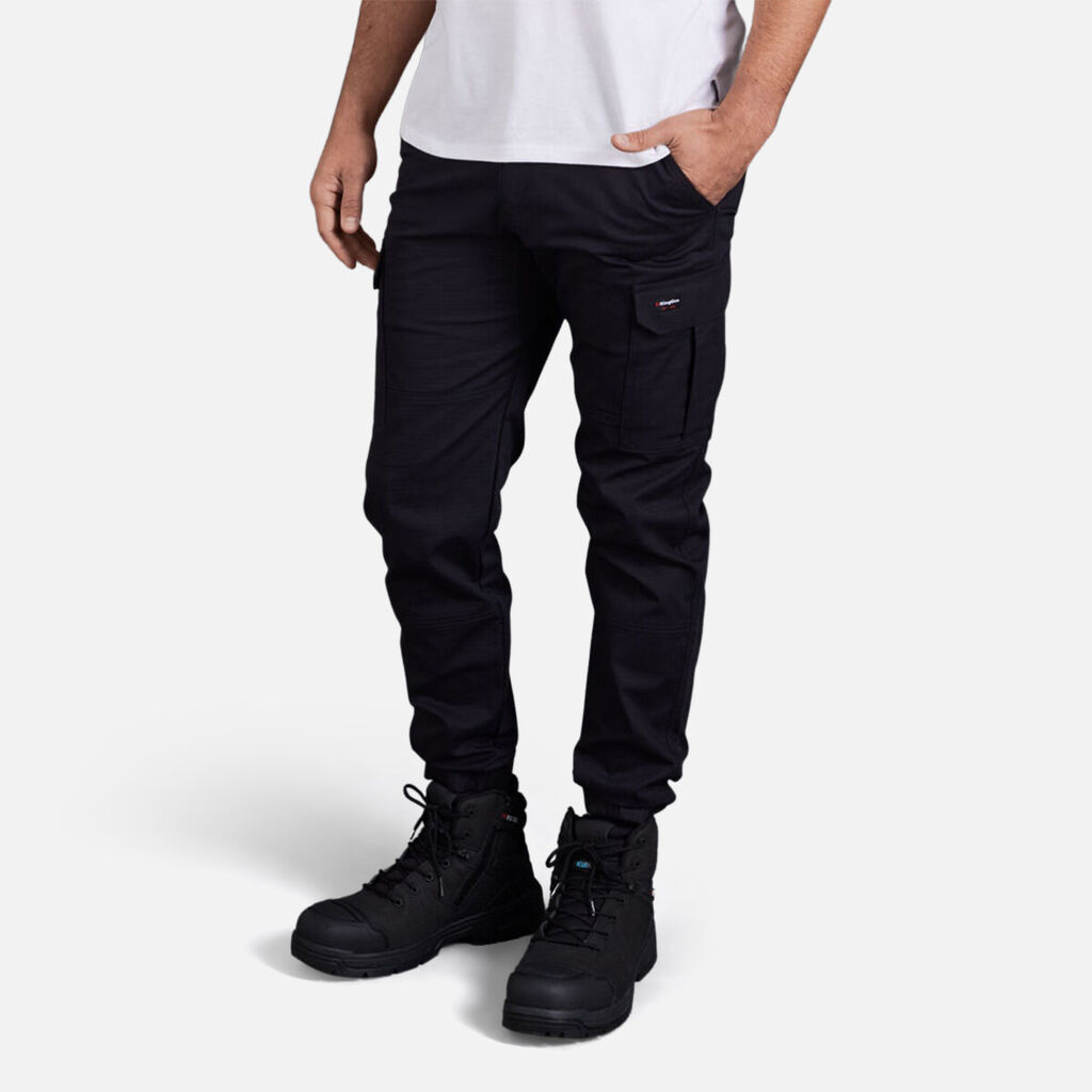 Tradies Comfort Waist Cuffed Pants