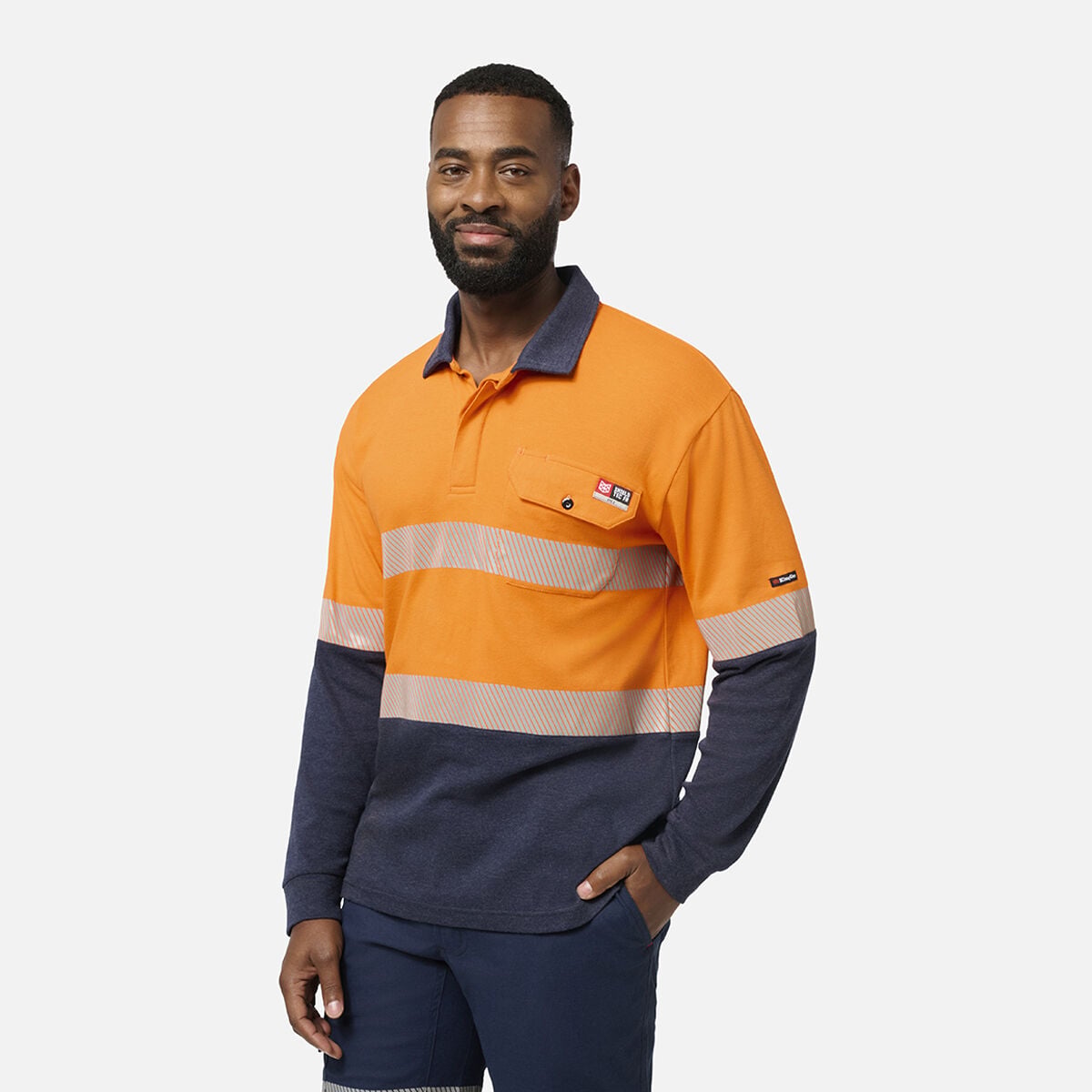 Shieldtec FR Hi-Vis Spliced Polo with FR Tape | KingGee Australia