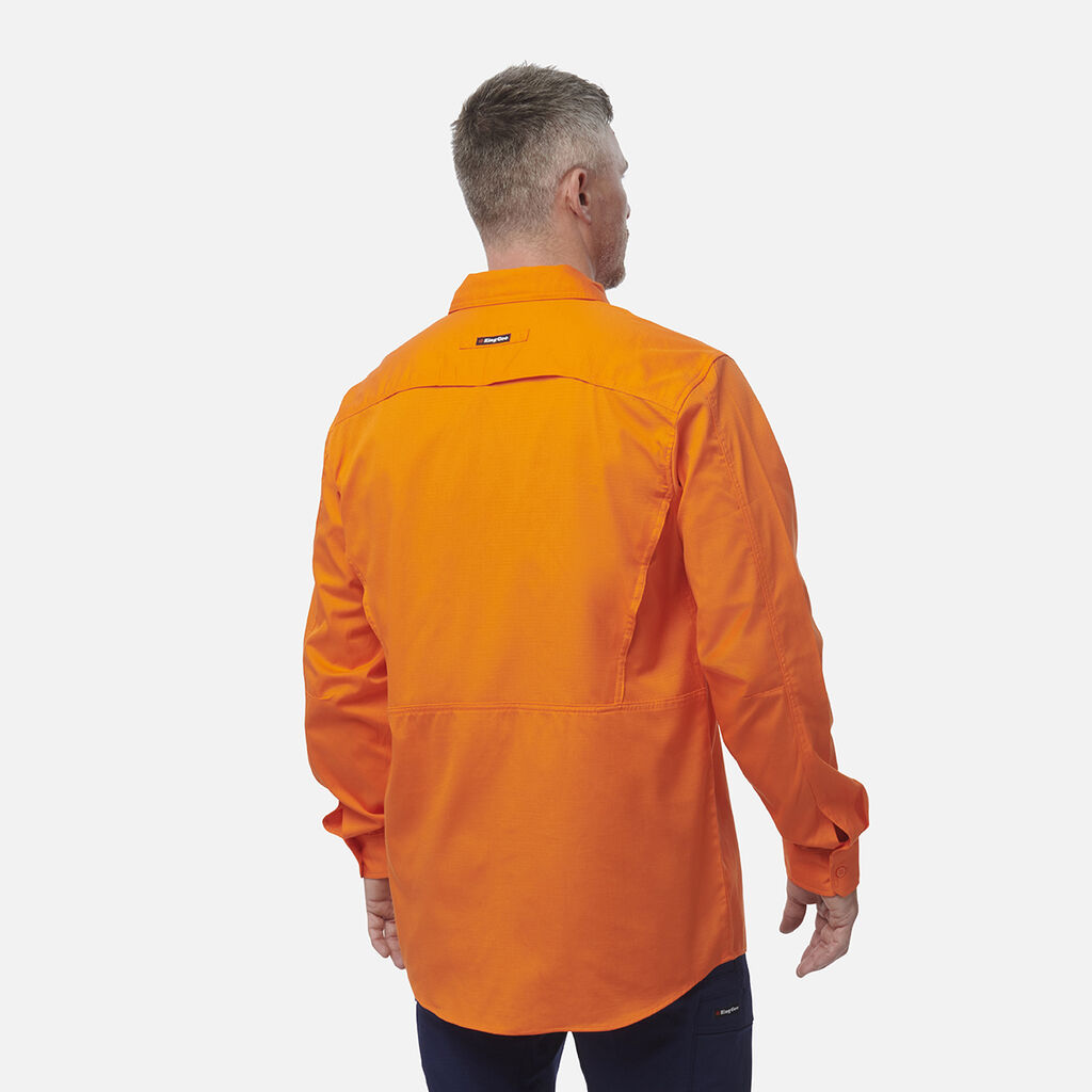 Workcool 2 Hi-Vis Long Sleeve Drill Work Shirt