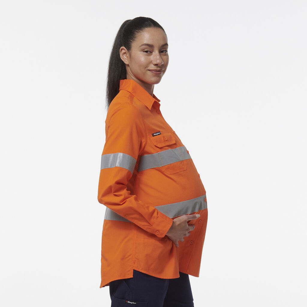 Womens Workcool Maternity Reflective Shirt