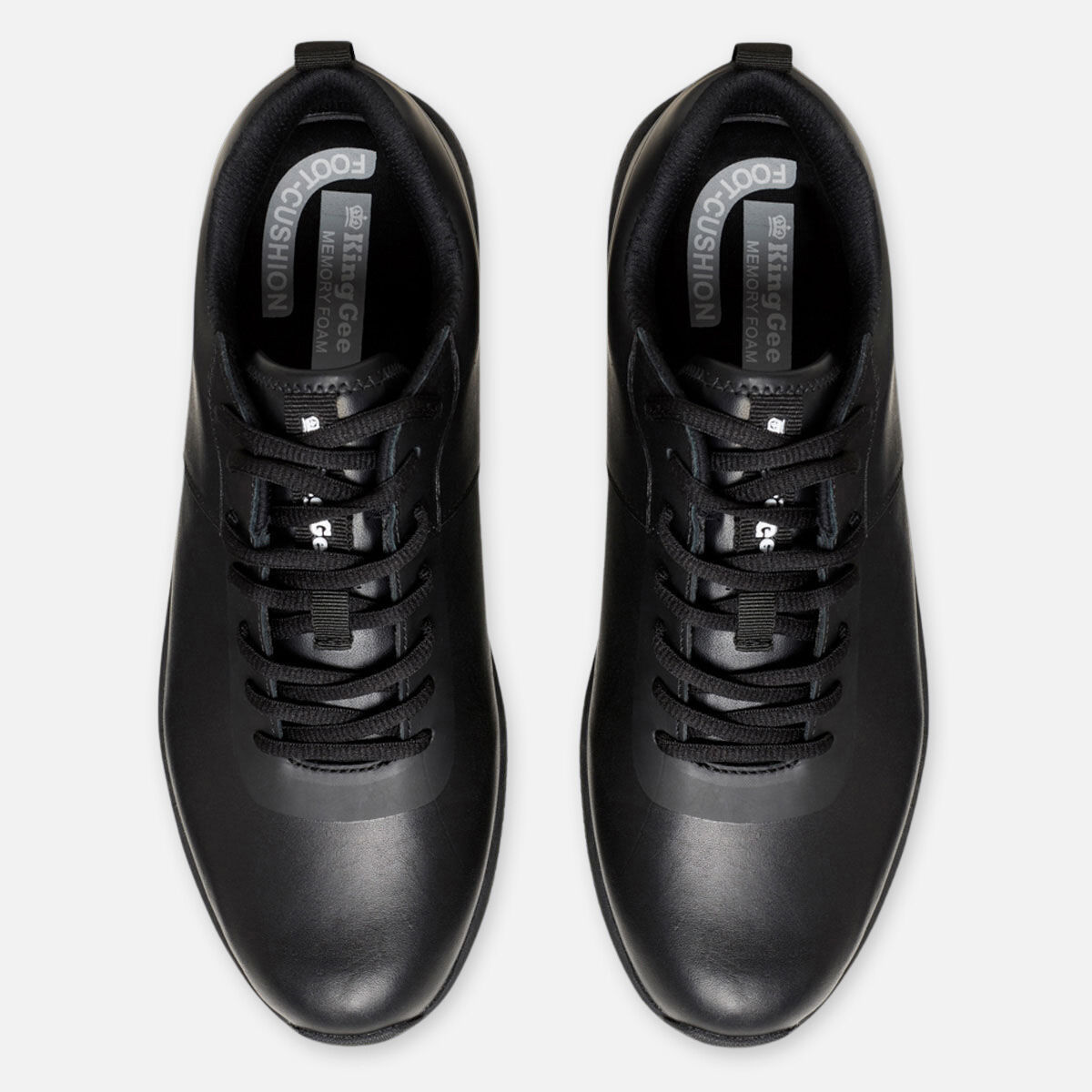 Black lace up discount work shoes