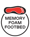 Memory Foam Footbed